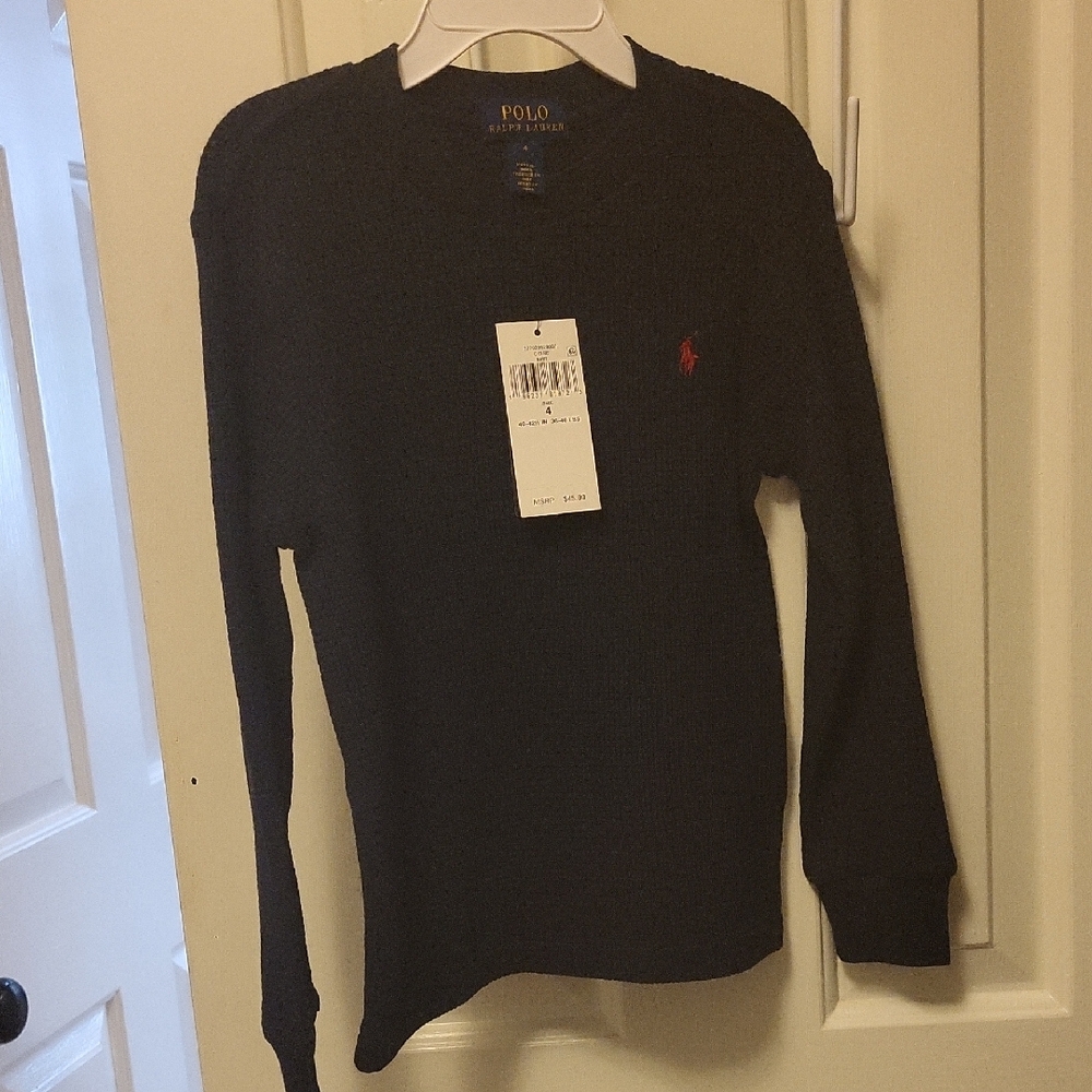 Polo by Ralph Lauren Black Crewneck Sweater